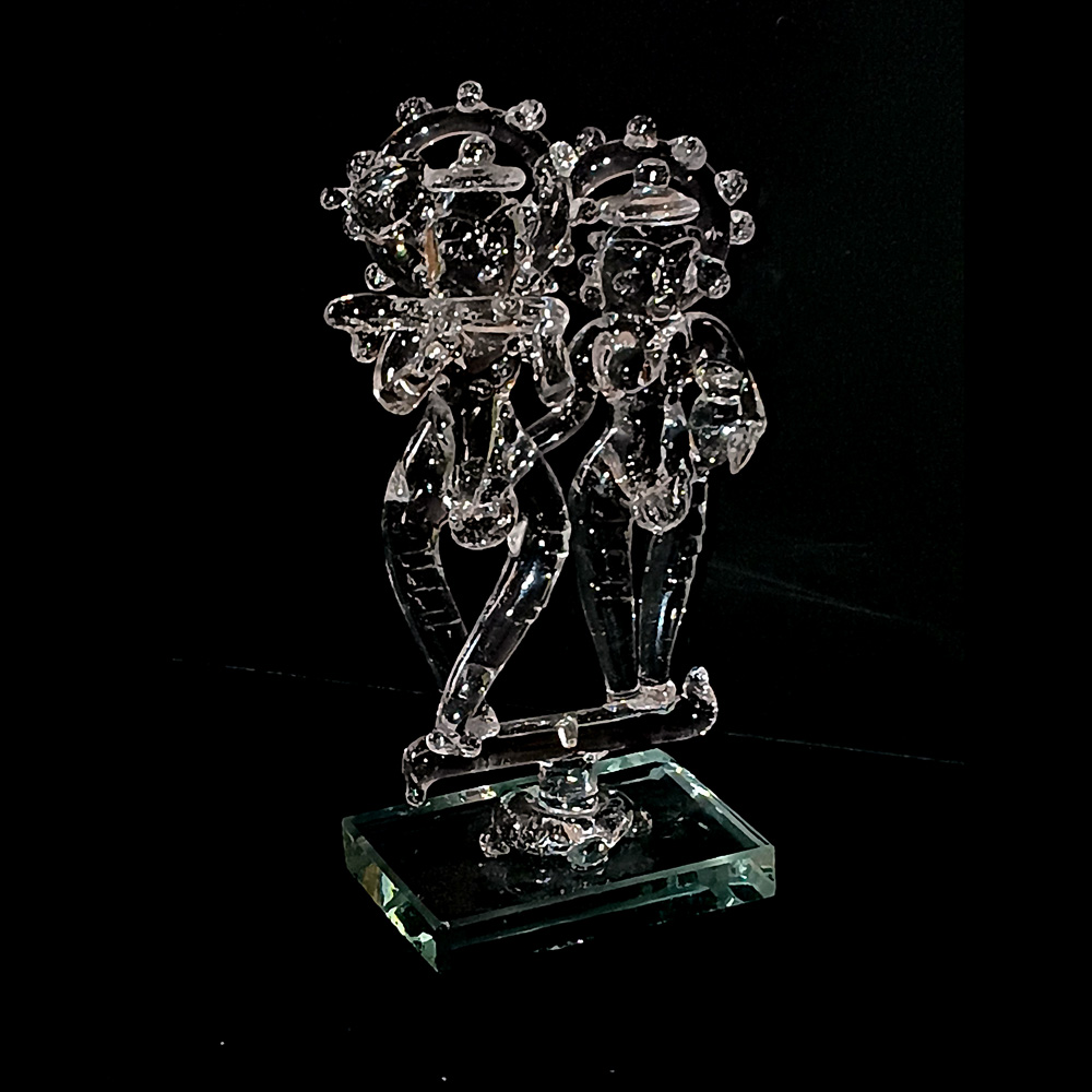 handcrafted glass idols for home decor UP